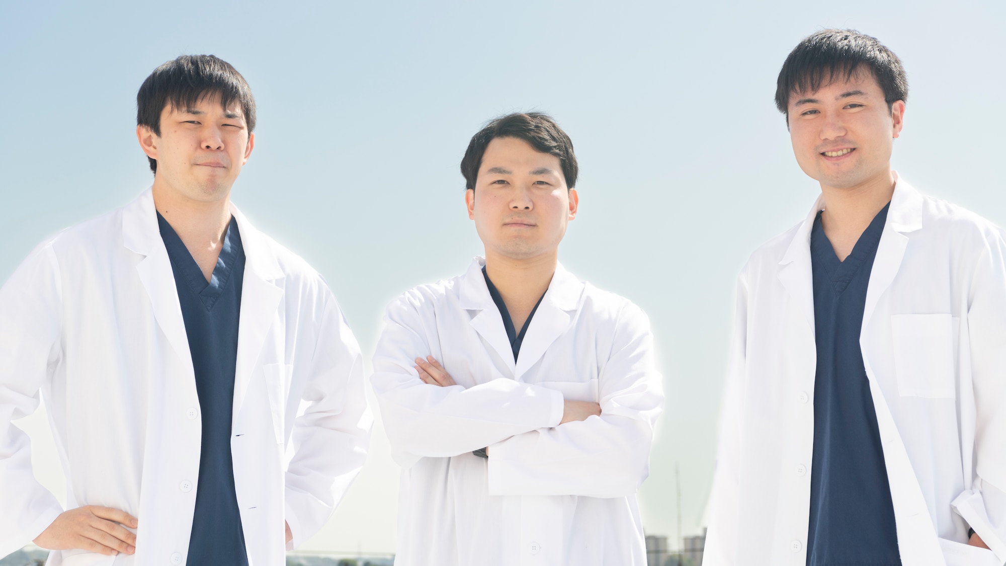Japanese physicians who take part in the 374th Medical Group year-long Japanese Physician Fellowship Program (JPFP) pose for a photo at Yokota Air Base, Japan, April 11, 2023.