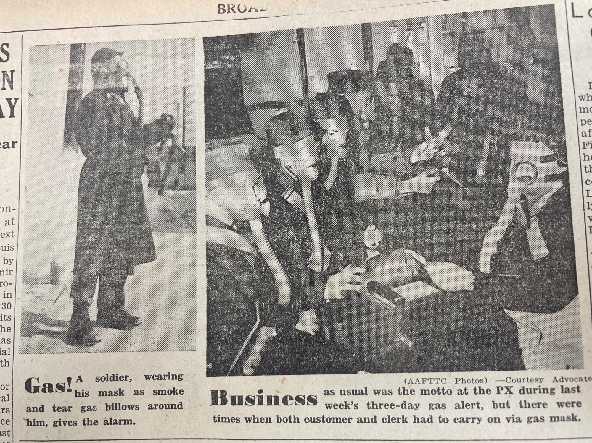 Scott’s WWII readiness training