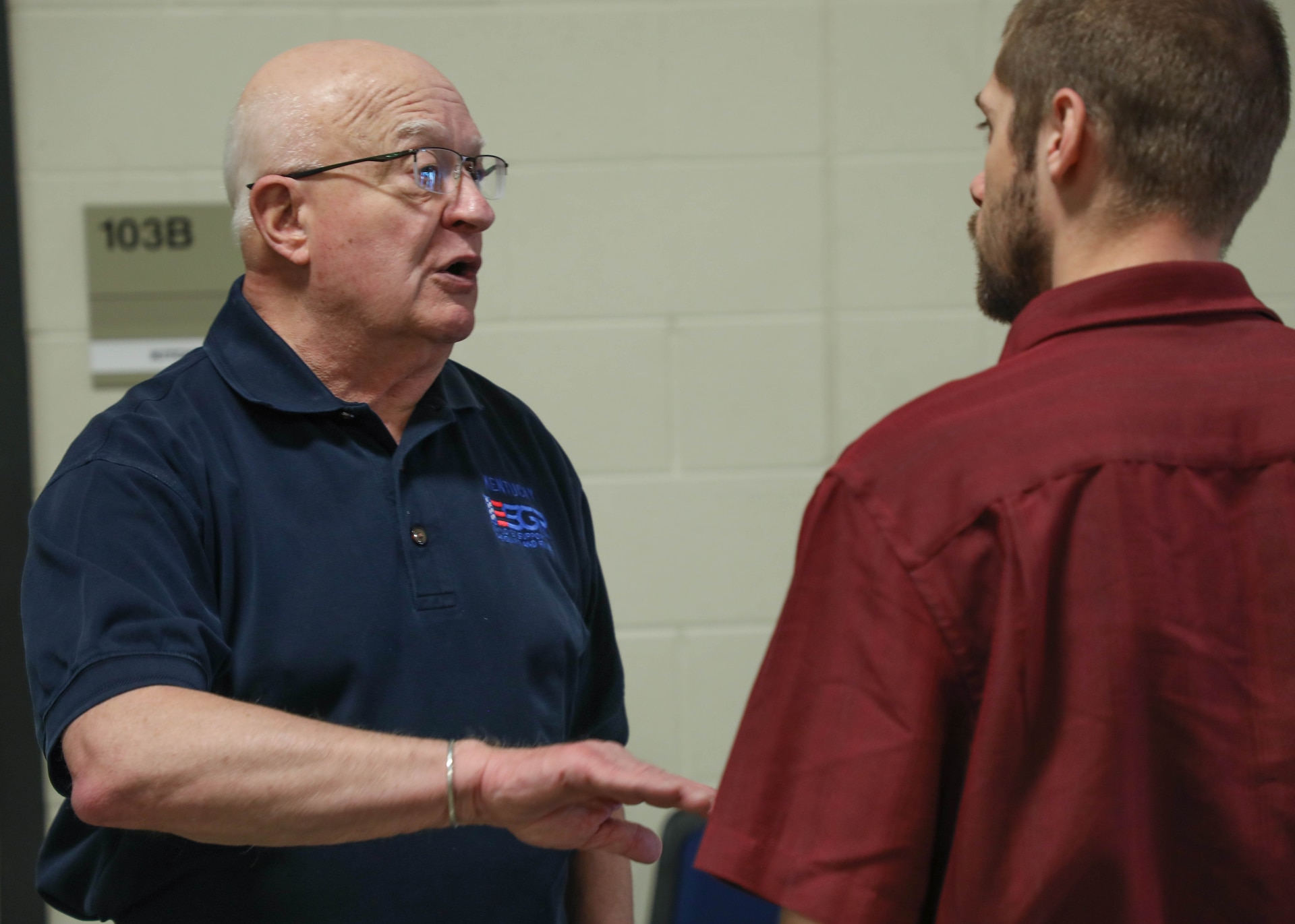 Over 50 vendors and colleges were present for the career fair at the Kentucky National Guard’s Readiness Center in Northern Kentucky Apr. 14, 2023. Soldiers and civilians were invited to talk to the many companies like Fed EX, Atlas Air, Amazon and CVG Airport Police about protentional job opportunities.