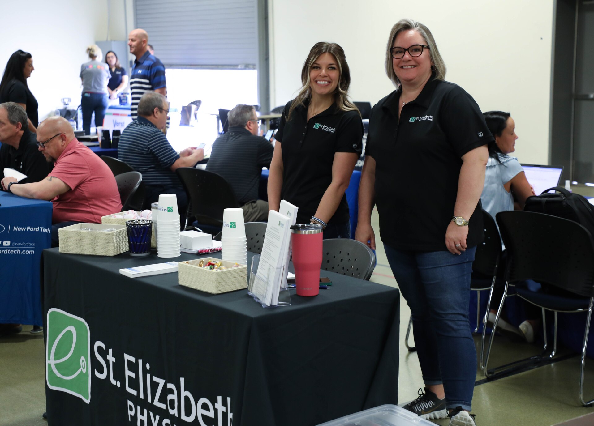 Over 50 vendors and colleges were present for the career fair at the Kentucky National Guard’s Readiness Center in Northern Kentucky Apr. 14, 2023. Soldiers and civilians were invited to talk to the many companies like Fed EX, Atlas Air, Amazon and CVG Airport Police about protentional job opportunities.