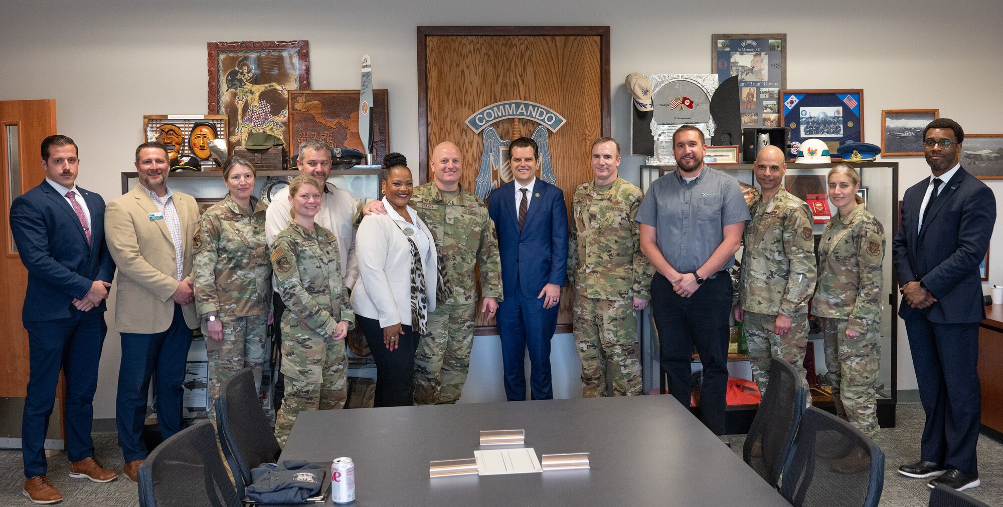 A group of senior leaders pose for a photo