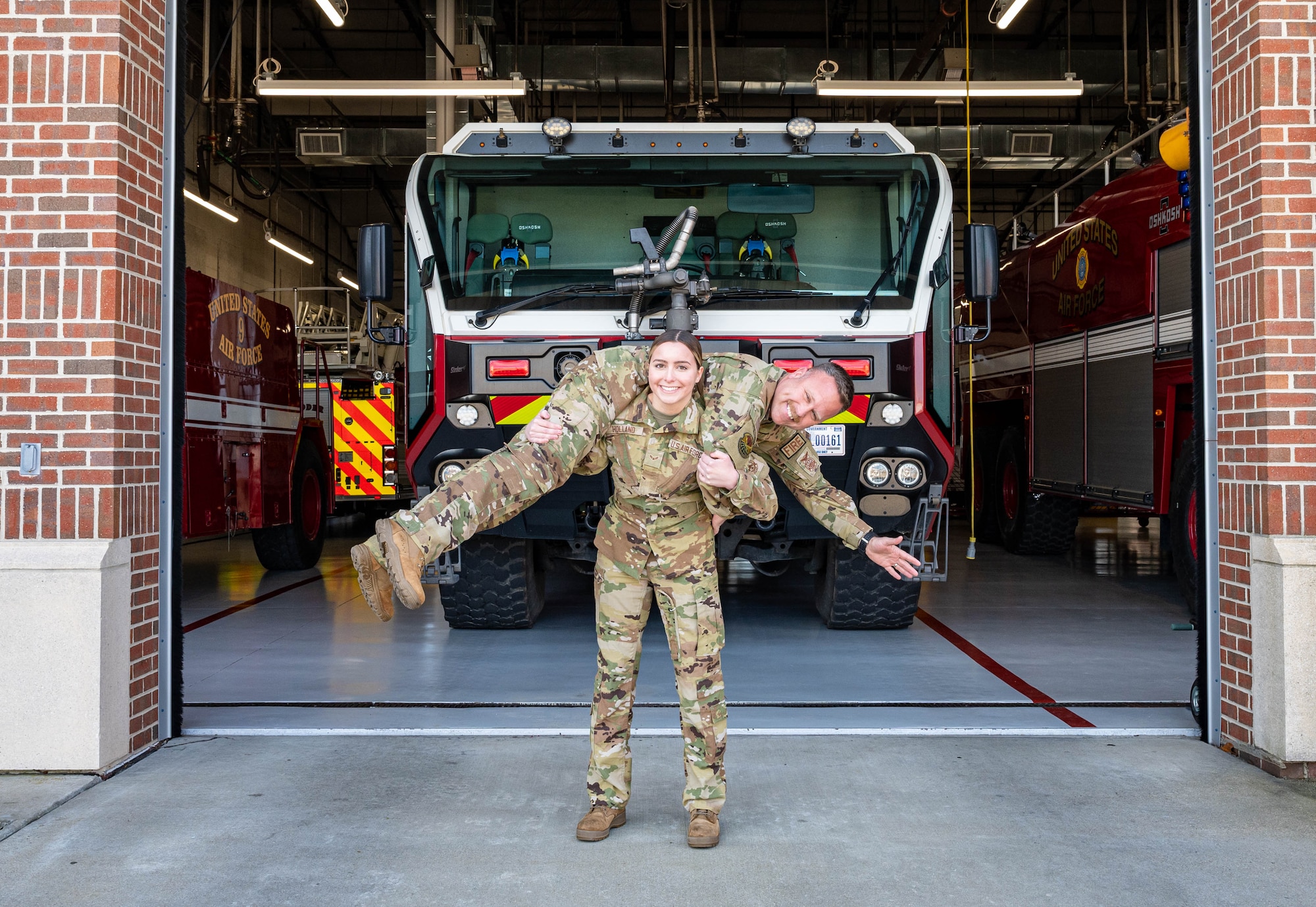 The bonds between firefighters are extremely close -- close enough to be considered family for the father - daughter duo Senior Master Sgt. Blaine Holland and Airman 1st Class Riley Holland it is.