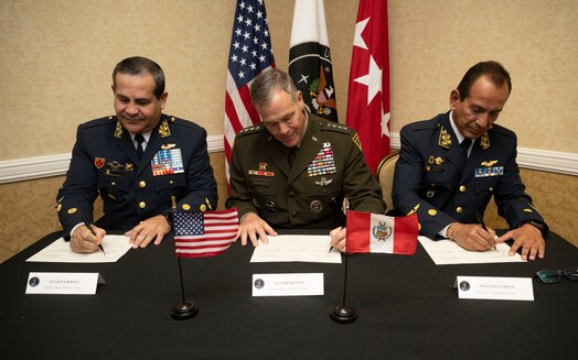  USSPACECOM, Peruvian National Commission on Aerospace Research and Development, and Peruvian Air Force Sign Space Situational Awareness Sharing Agreement