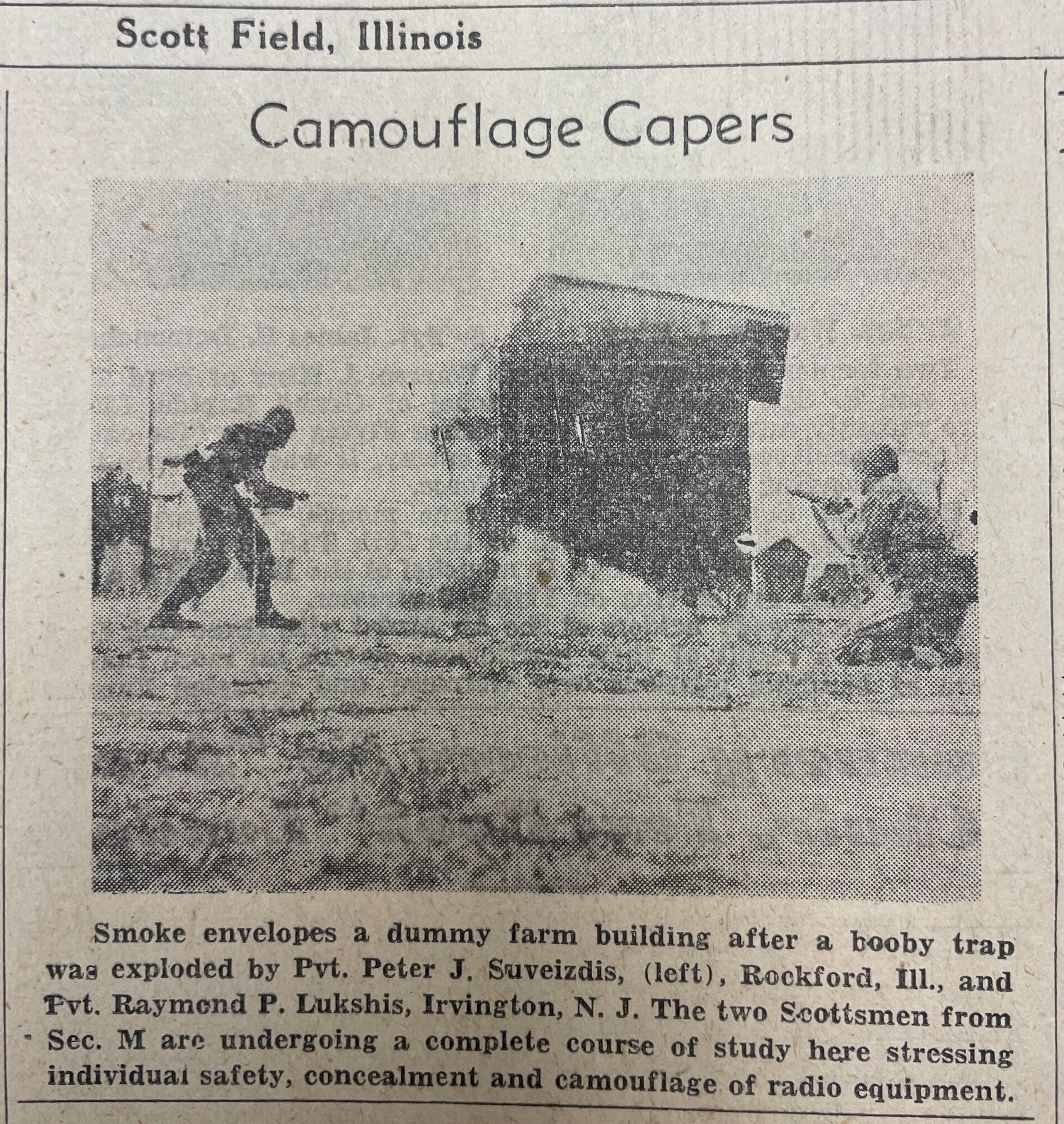 Scott’s WWII readiness training