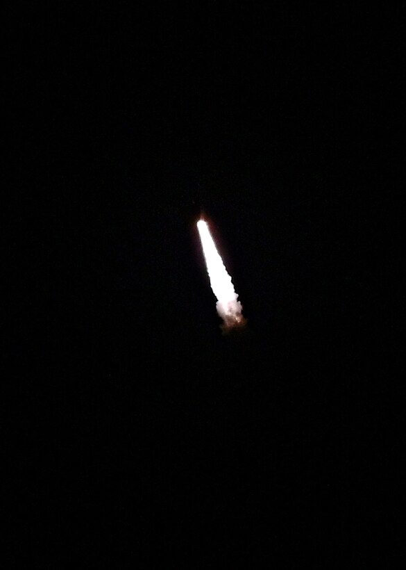 An operational test launch of an Air Force Global Strike Command unarmed Minuteman III intercontinental ballistic missile was conducted today, April 19, 2023, at 5:11 a.m. Pacific Time, from Vandenberg Space Force Base, California. The missile used in GT-246 launched in the early hours of the morning with a launch command delivered from the Air Launch Control System on a Navy E-6 TACAMO, which stands for “take charge and move out.”

This test launch is part of routine and periodic activities intended to demonstrate that the United States’ nuclear deterrent is safe, secure, reliable and effective to deter twenty-first century threats and reassure our allies.  Such tests have occurred over 300 times before, and this test is not the result of current world events. (U.S. Air Force photo by Airman 1st Class Ryan Quijas)