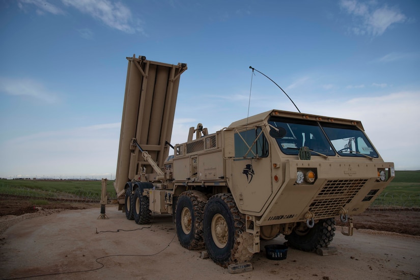 A missile launcher set up is shown.