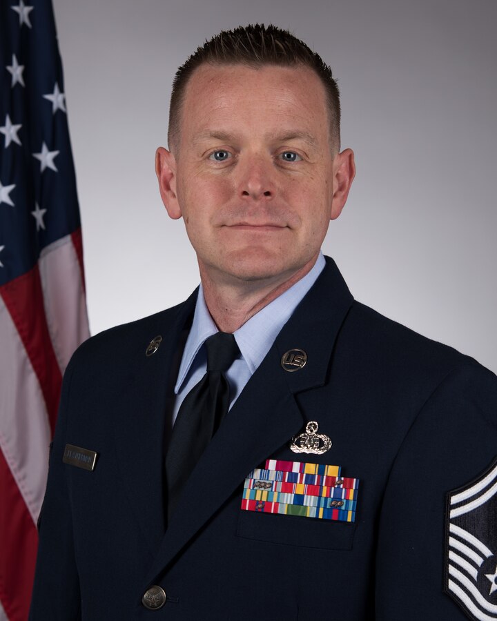 SMSgt Leatherman, service dress, official photo