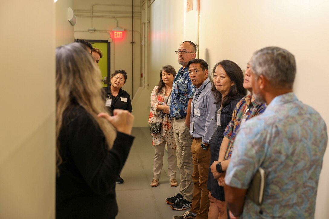 FORT SHAFTER, Hawaii - Hawaii educators explored new opportunities for their students to work with the military in the tech industry during a tour of the Pacific Enterprise Defense (PED) center, April 6, 2023.