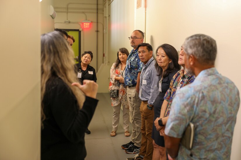 FORT SHAFTER, Hawaii - Hawaii educators explored new opportunities for their students to work with the military in the tech industry during a tour of the Pacific Enterprise Defense (PED) center, April 6, 2023.