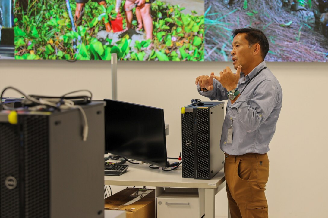 FORT SHAFTER, Hawaii - Hawaii educators explored new opportunities for their students to work with the military in the tech industry during a tour of the Pacific Enterprise Defense (PED) center, April 6, 2023.