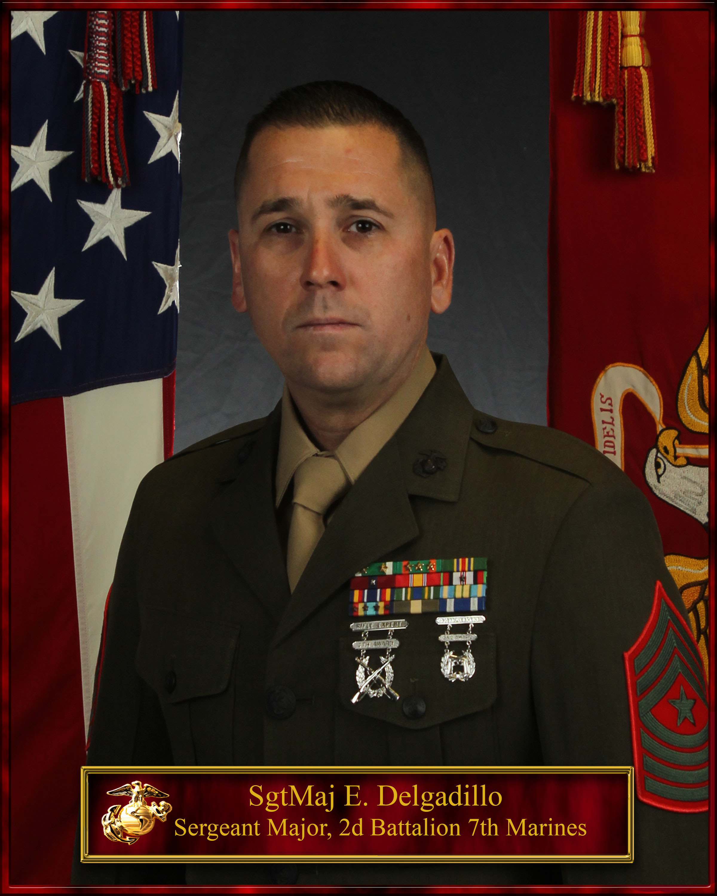 SgtMaj E Delgadillo 1st Marine Division Biography