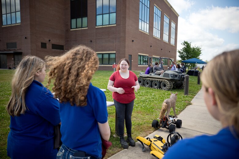 In celebration of Earth Day, more than 100 local eighth-graders made their way to the U.S. Army Engineer Research and Development Center (ERDC) in Vicksburg, Mississippi, for hands-on science demonstrations on Thursday, April 20, 2023. 
The demonstrations were given by ERDC researchers, who also gave students more information about career opportunities in the Science, Technology, Engineering and Mathematics (STEM) fields.