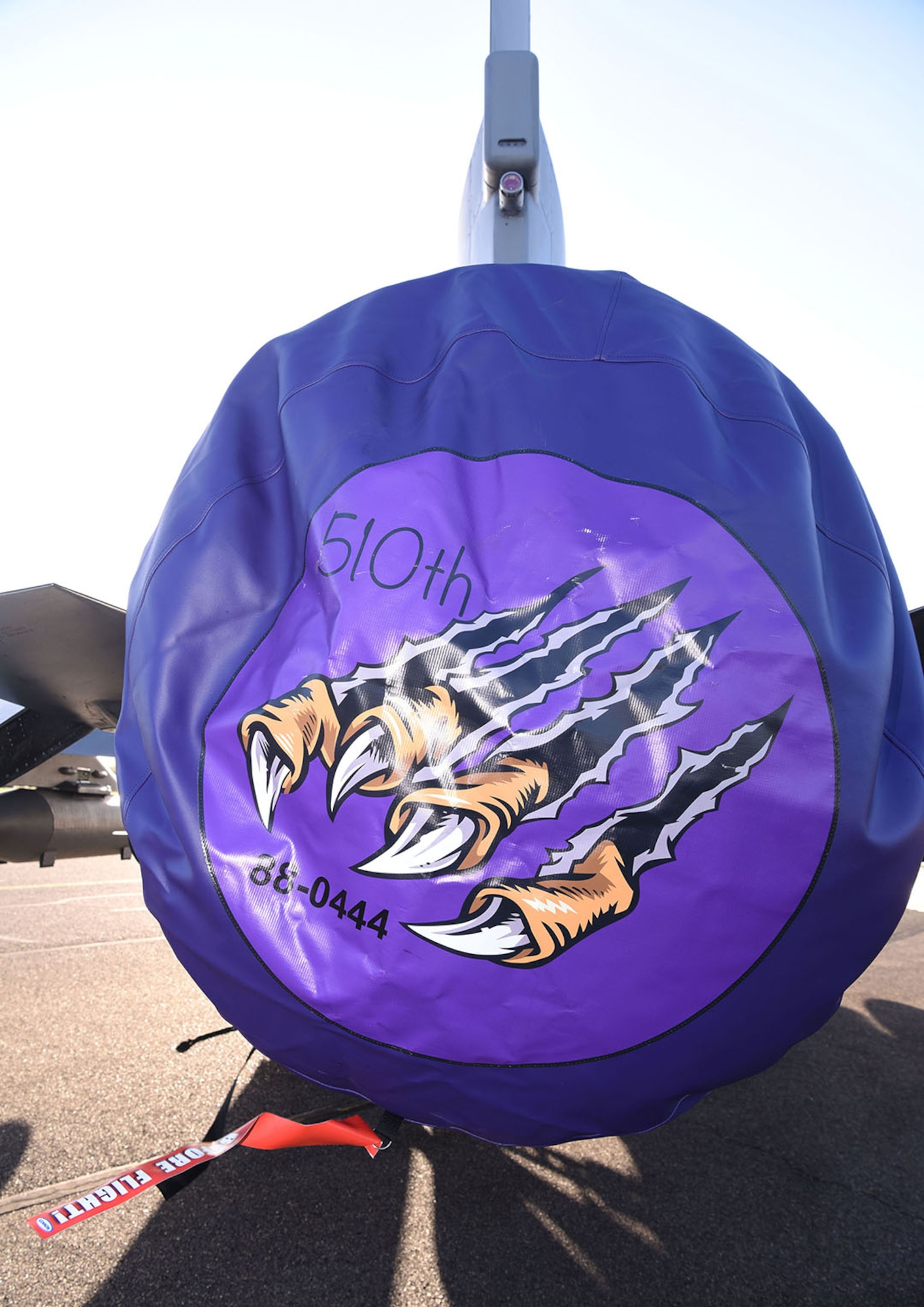 U.S. Air Force F-16CM Fighting Falcons from the 510th Fighter Squadron, Aviano Air Base, Italy, sit on the flightline before being prepped for takeoff at Royal Air Force Mildenhall, England, April 12, 2023. The 510th FS, known as “Buzzards,” provides combat airpower on demand to U.S. and NATO combatant commanders, as well as the National Command Authority in order to meet National Security objectives. The unit performs air and space control and force application roles of counter-air, strategic attack, and counter-land including interdiction and close-air support. (U.S. Air Force photo by Karen Abeyasekere)
