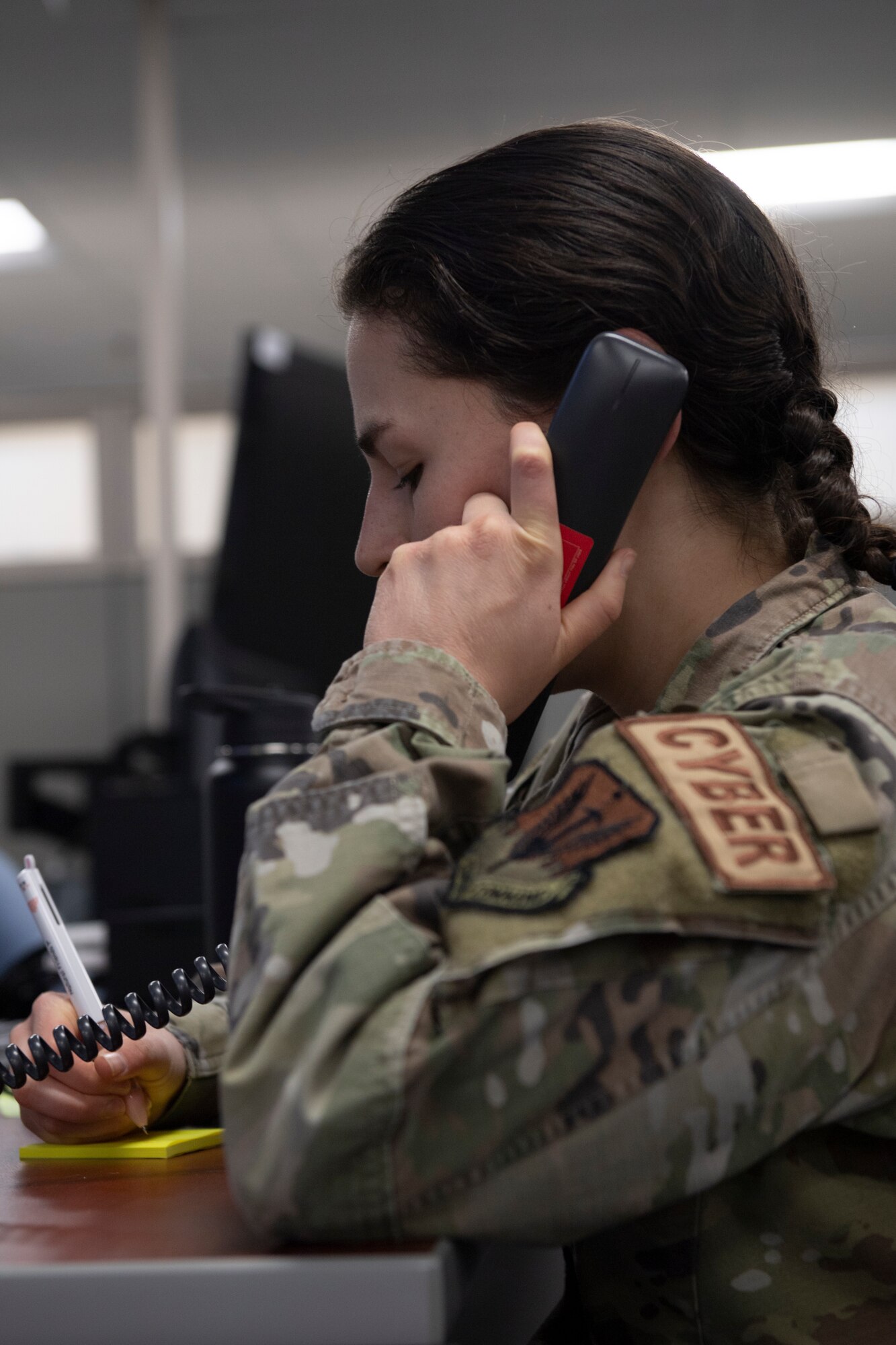 1st. Lt. Christina Gomez, Air Combat Command Communications Support Squadron Cyber Defense Fusion Cell strategy and planning officer in charge