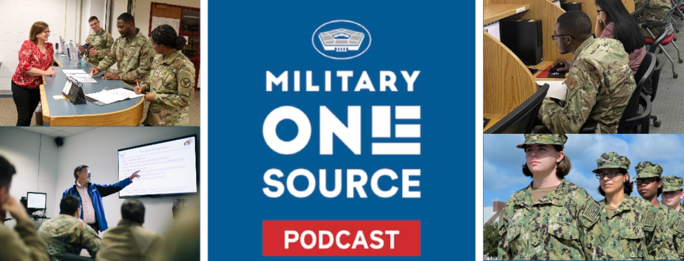 Military One Source Podcast banner