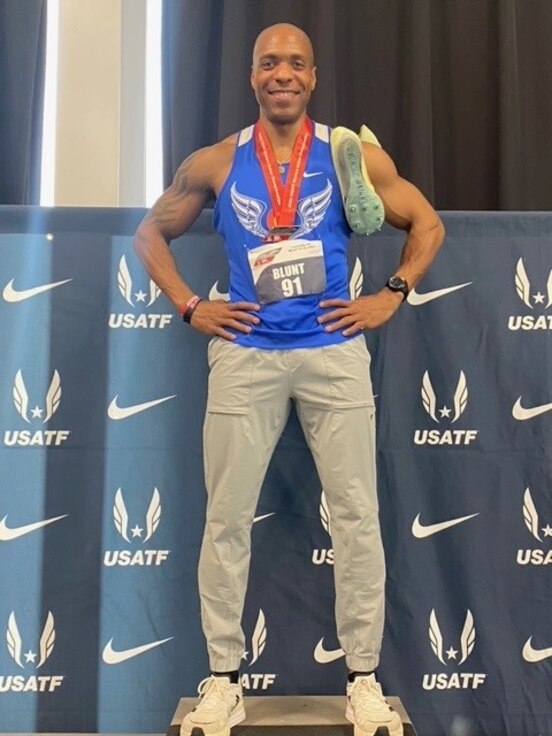 Soldier receives silver medal in track and field