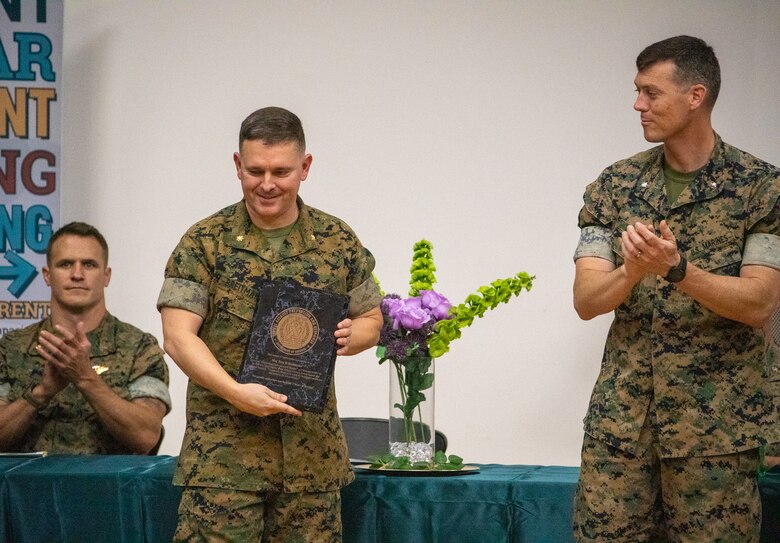 Sexual Assault Prevention Response partners were guest speakers in attendance at a recent SAPR awards ceremony at Marine Corps Logistics Base Albany. Awards were also presented to SAPR victim advocates from MCLB Albany and Marine Corps Logistics Command. (U.S. Marine Corps photo by Jonathan Wright)