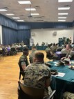 This year, Sexual Assault Prevention Response partners were guest speakers in attendance at a recent SAPR awards ceremony at Marine Corps Logistics Base Albany. Awards were also presented to SAPR victim advocates from MCLB Albany and Marine Corps Logistics Command. (U.S. Marine Corps photo by Jennifer Parks)