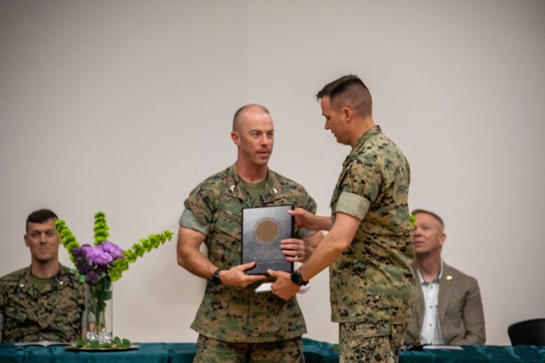 Sexual Assault Prevention Response partners were guest speakers in attendance at a recent SAPR awards ceremony at Marine Corps Logistics Base Albany. Awards were also presented to SAPR victim advocates from MCLB Albany and Marine Corps Logistics Command. (U.S. Marine Corps photo by Jonathan Wright)