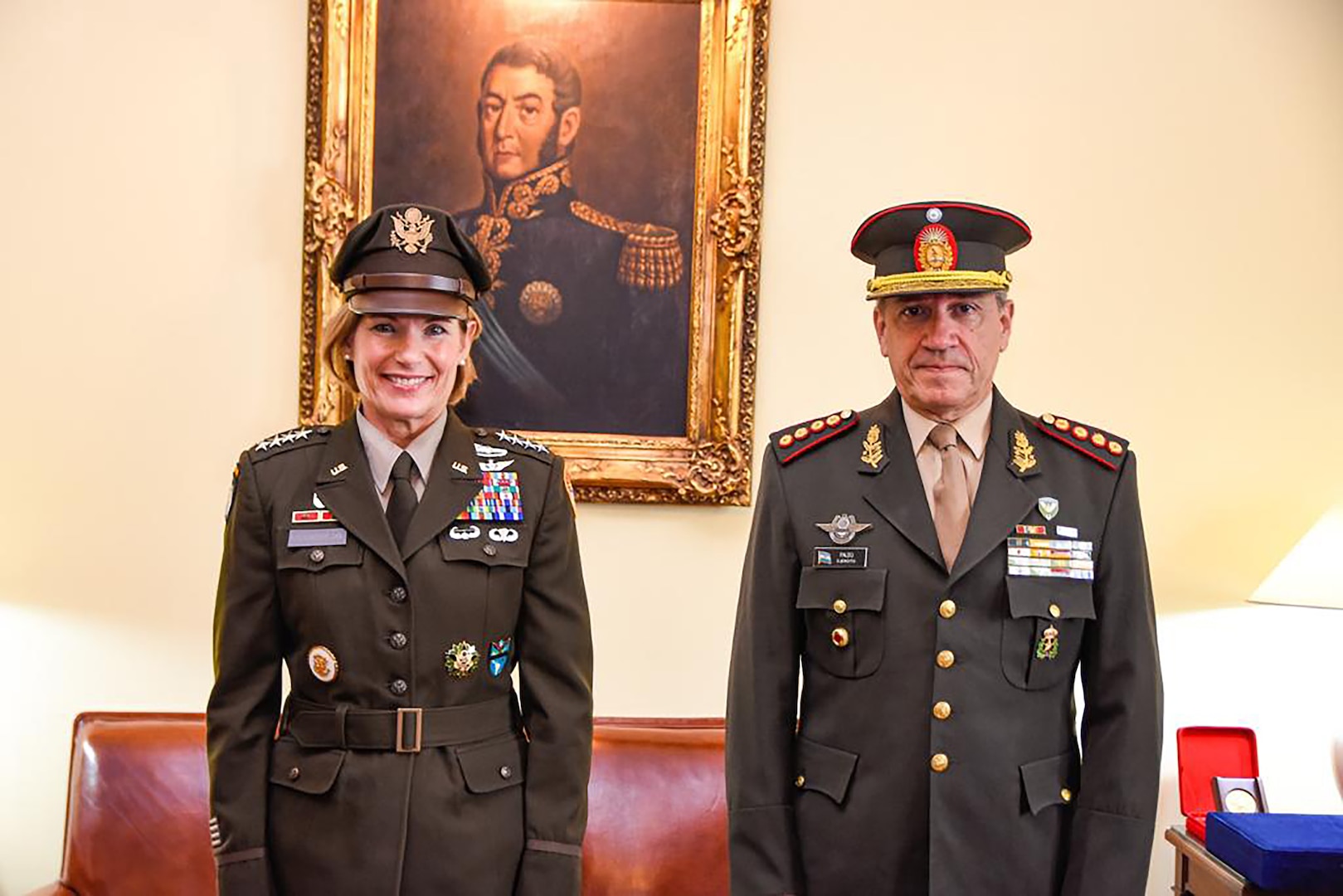 e commander of U.S. Southern Command, U.S. Army Gen. Laura Richardson, and Argentine Armed Forces Joint Command Chief Lt. Gen. Juan Martín Paleo, meet to discuss security cooperation.
