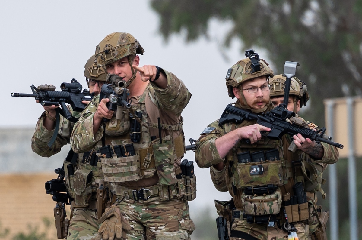 American, Italian, and Canadian forces participated in AASAB’s first coalition active shooter exercise on April 13, 2023.