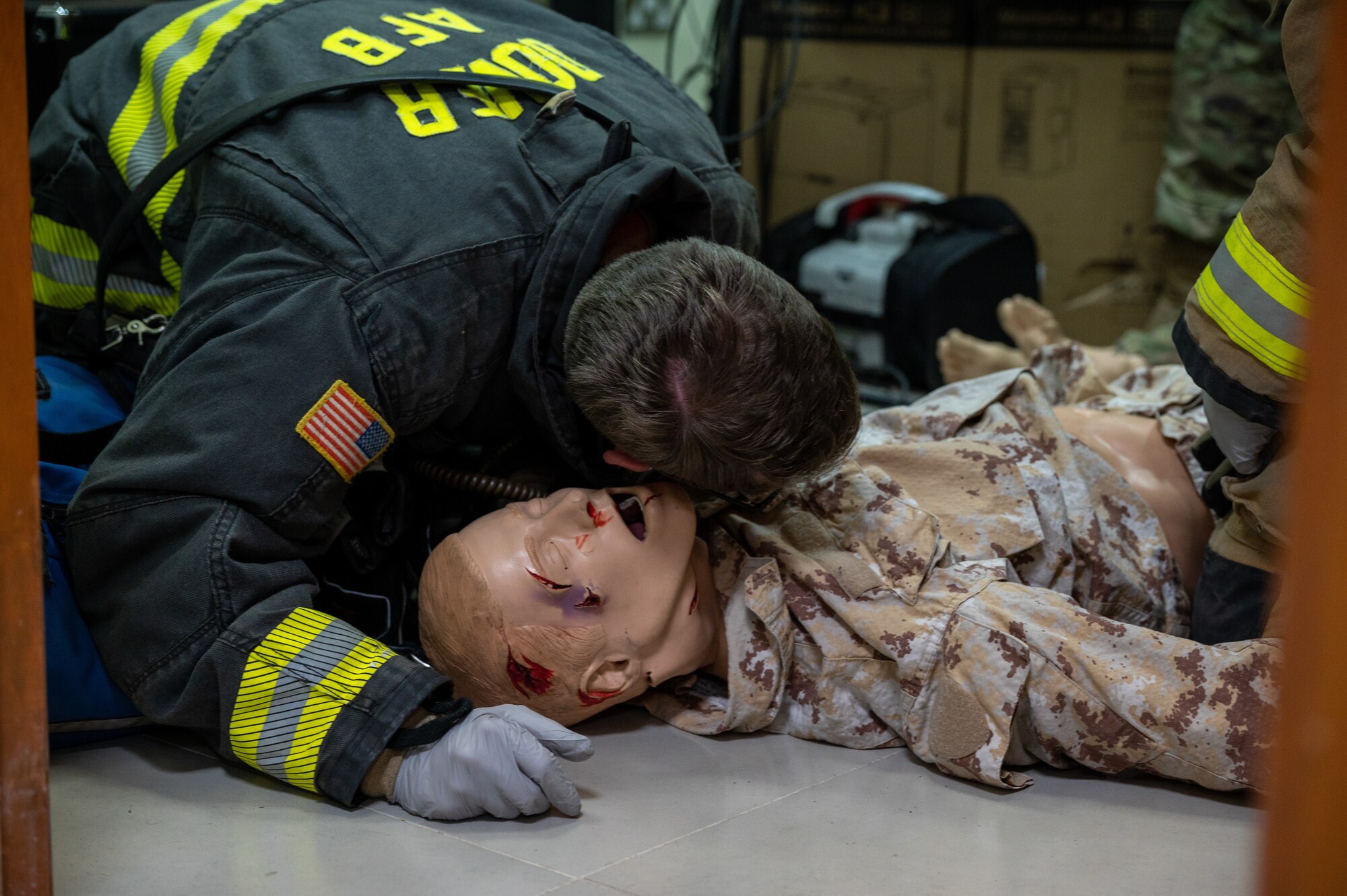 American, Italian, and Canadian forces participated in AASAB’s first coalition active shooter exercise on April 13, 2023.