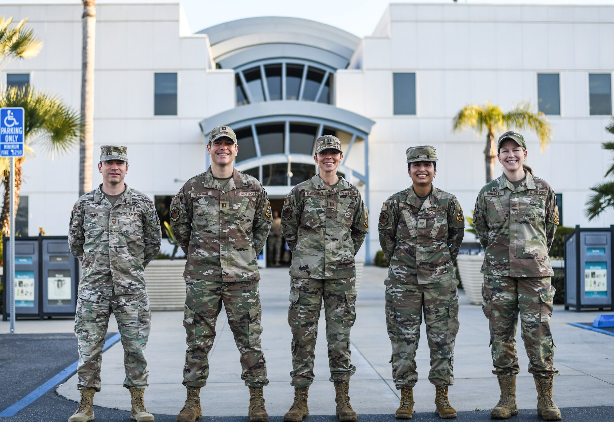 Members of the 61st Medical Squadron on Los Angeles Air Force Base, recently received medals for life-saving assistance provided while off-duty in the community.