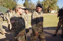 Gen. Laura Richardson, Commander of U.S. Southern Command (SOUTHCOM), and Chilean counterpart Gen. Javier Iturriaga, Commander in Chief of the Chilean Army, tour the Joint Task Force during Fused Response April 19 at Special Operations Brigade in Colina.