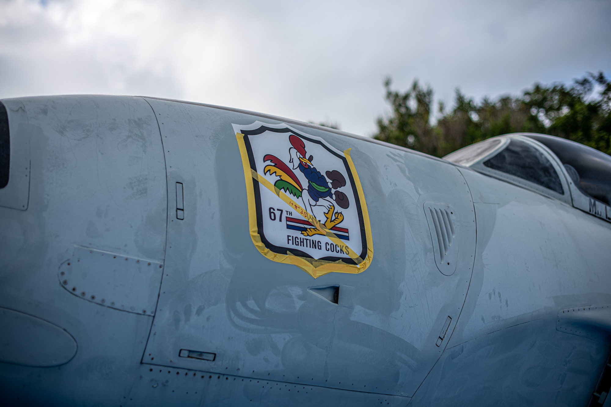 A jet is parked.