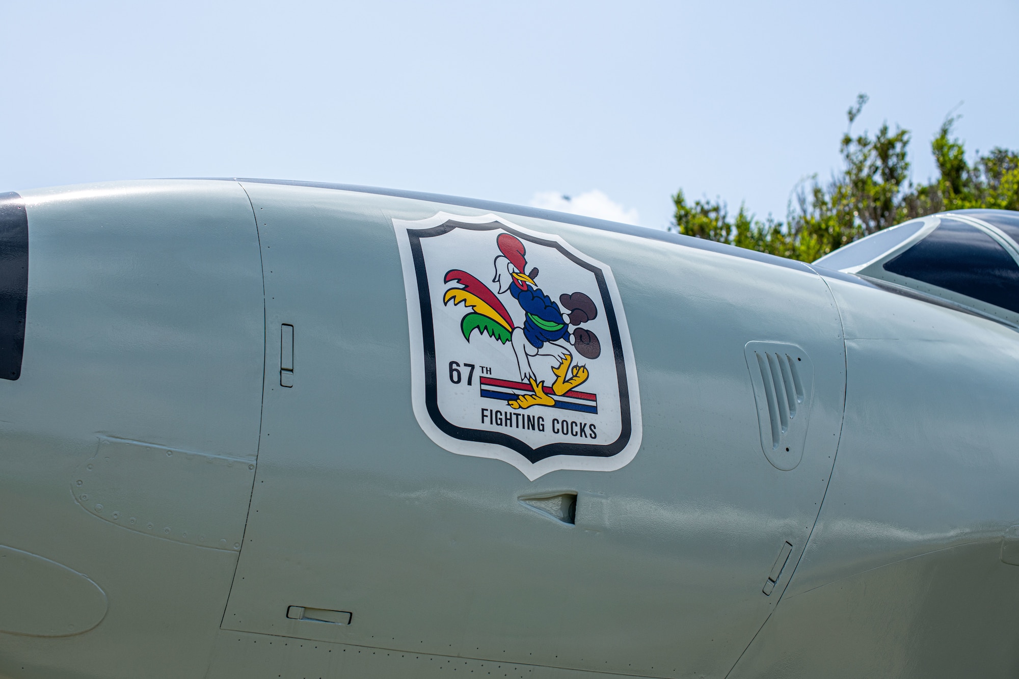 A jet is parked.