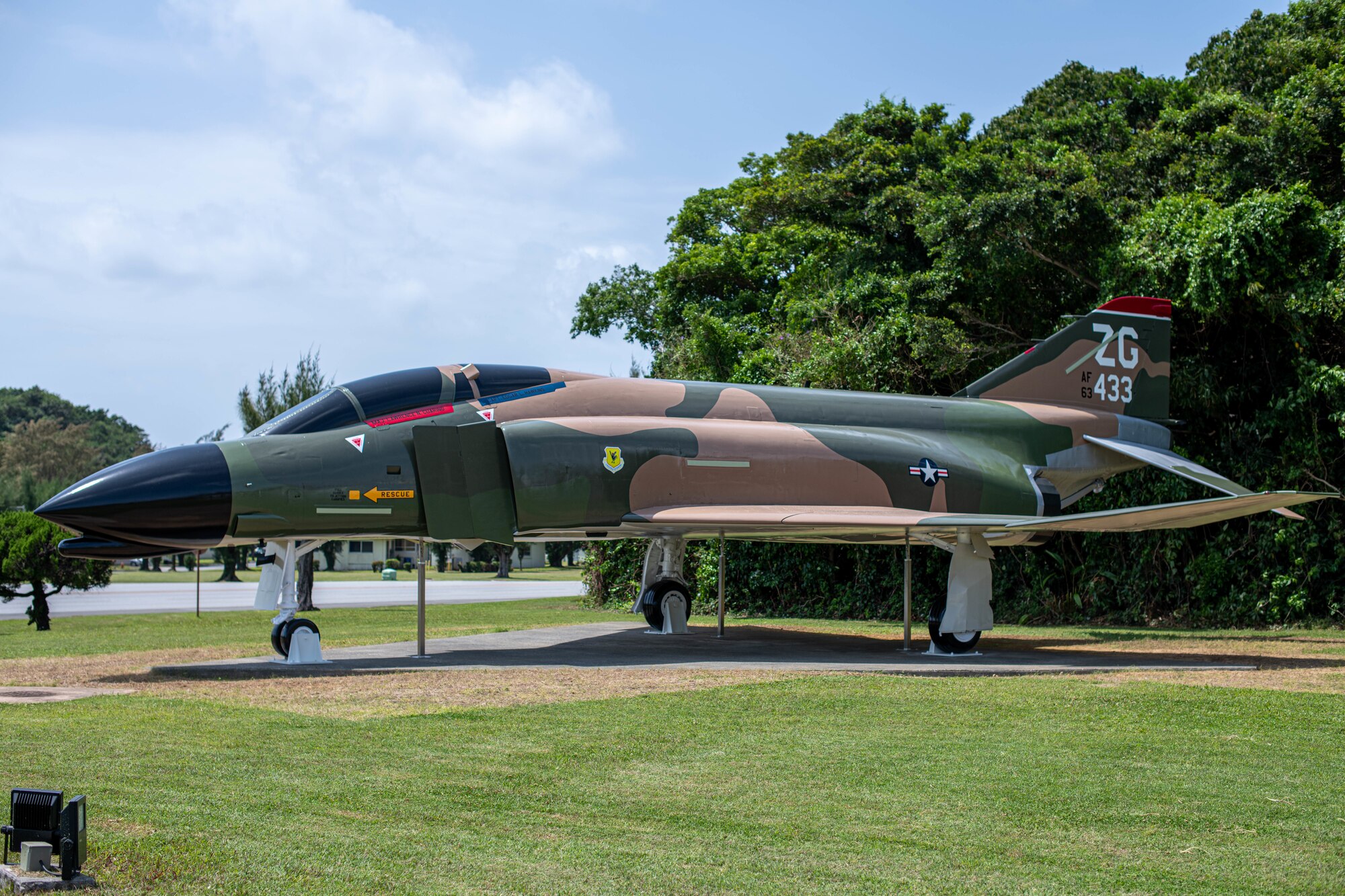 A jet is parked.