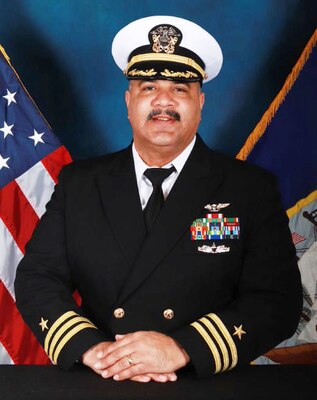 (April 24, 2023) LEMOORE, Calif. -- Official portrait of Cmdr. Chabonnie Alexander. (U.S. Navy photo)