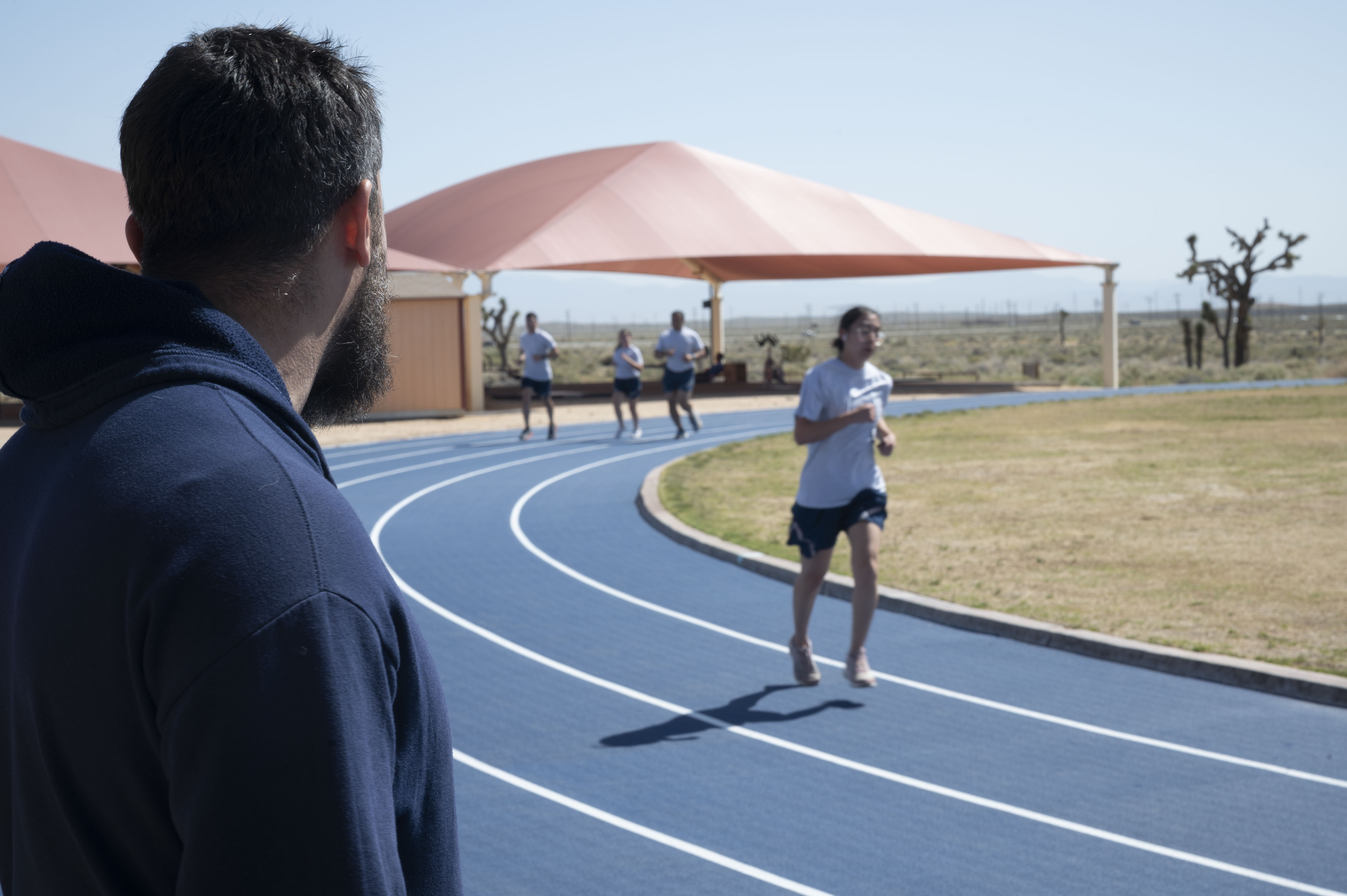 Edwards AFB unveils new stateoftheart fitness track at Rosburg
