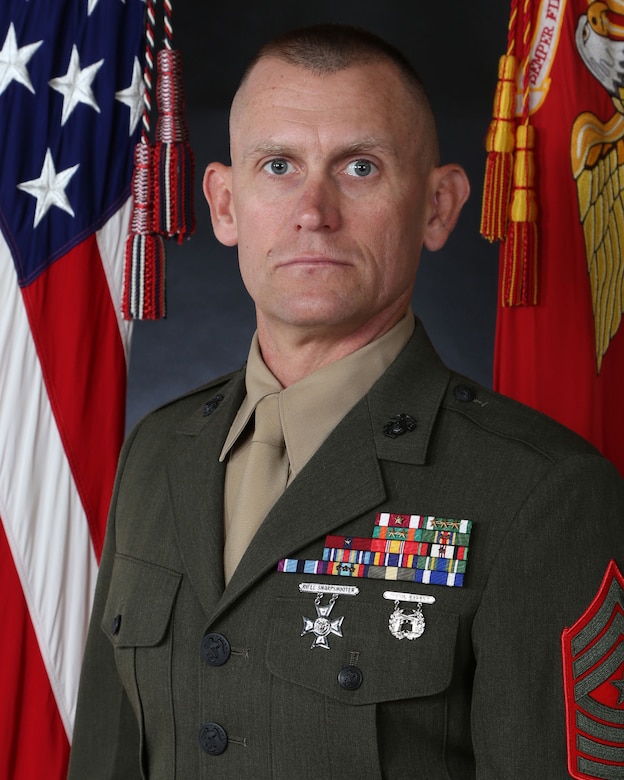 Sergeant Major Joshua K. Miller, senior enlisted advisor and sergeant major for 2D Marine Expeditionary Brigade.