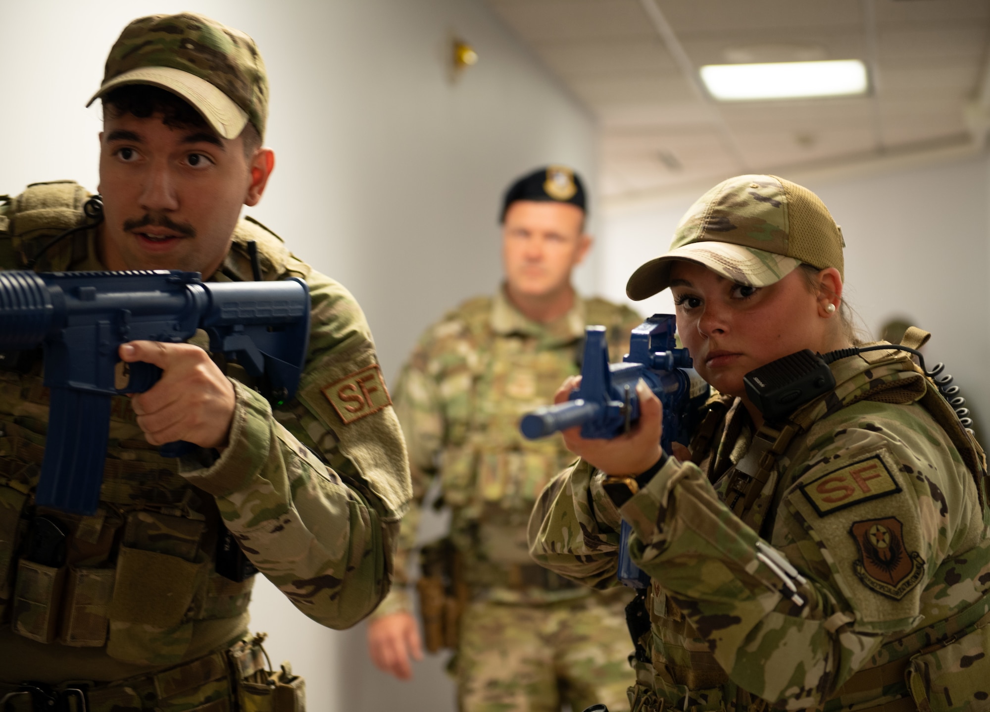 193rd Special Operations Wing Airmen participate in a mission assurance exercise April 13, 2023 in Middletown, Pennsylvania.