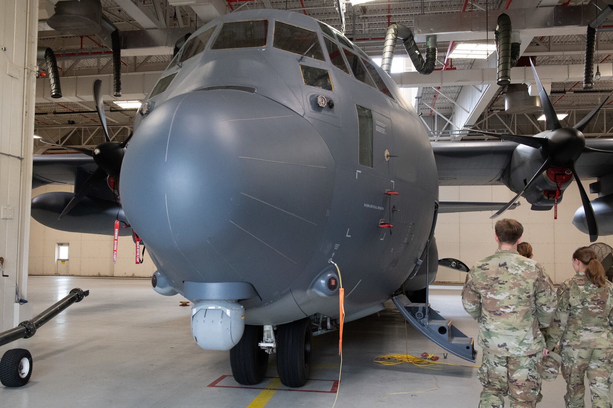 The 193rd Special Operations Wing enlisted council hosted an MC-130J Commando II familiarization tour April 15, 2023 in Middletown, Pennsylvania.