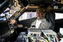 Airmen from the 90th Missile Security Forces Squadron conduct the first operational Joint Light Tactical Vehicle mission supporting maintenance at a launch facility near Harrisburg, Nebraska, April 24, 2023. This is the first step in modernizing the security forces vehicle fleet to provide more lethality and security for the nuclear enterprise. (Air Force photo by Joseph Coslett Jr.)