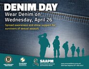 Capital Guardians, April 26 is denim day to help spread awareness and show support for survivors of sexual assault.
For those who work with us full-time: Denim is authorized, but no ripped jeans.
See more information on Sexual Assault Awareness and Prevention Month at https://www.armyresilience.army.mil/SAAPM-2023/index.html for additional information about SAAPM.