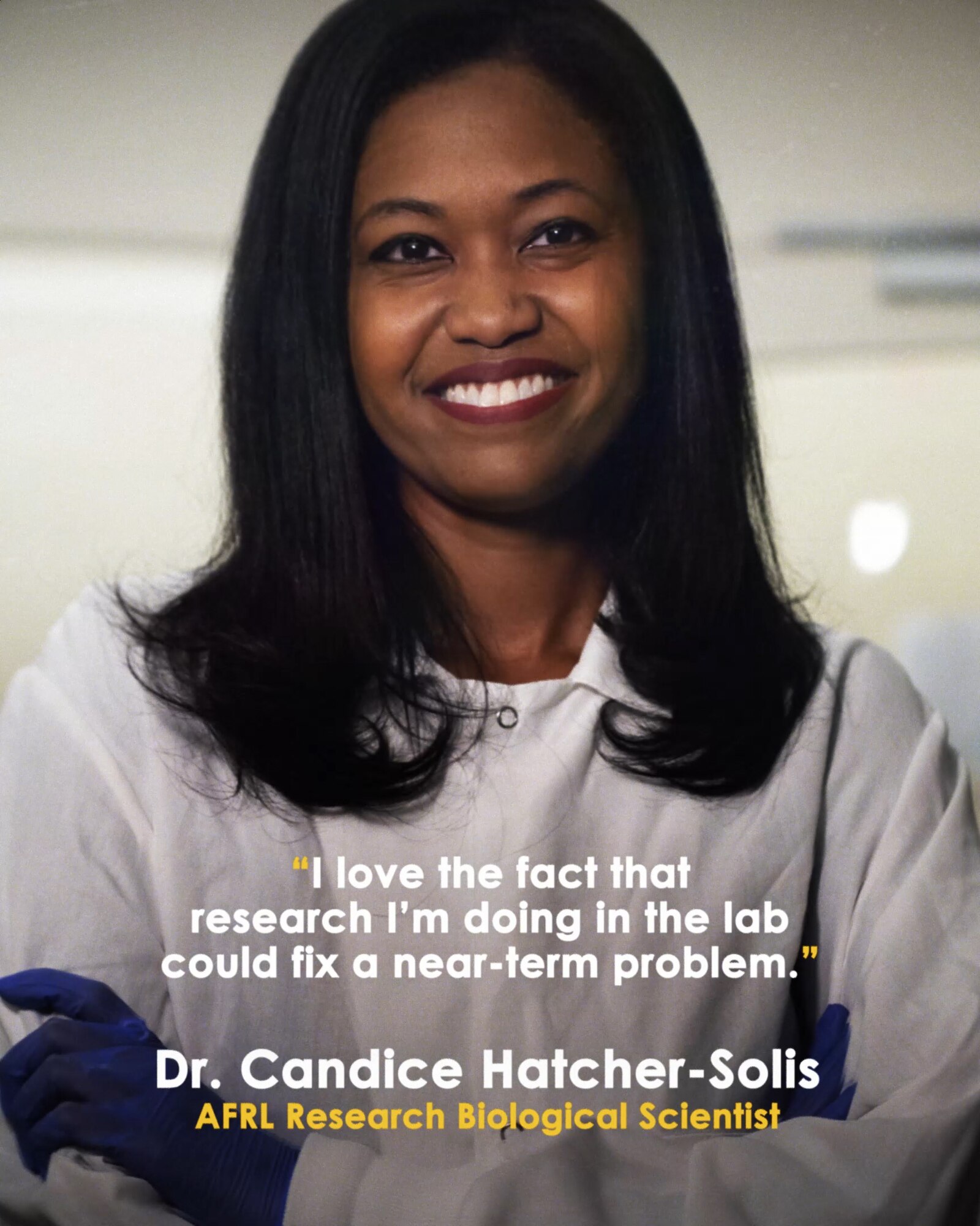 Dr. Candice Hatcher-Solis, 711th Human Performance Wing research scientist