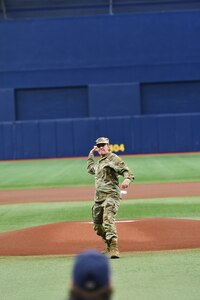 Army Reserve birthday at the ballpark