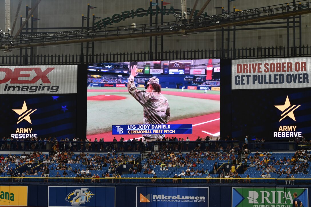 Army Reserve birthday at the ballpark