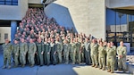 SAN DIEGO (April 2, 2023) - Navy Reserve Sailors from Navy Reserve Commander U.S. Pacific Fleet, U.S. Fleet Forces, U.S. 3rd Fleet and U.S. 7th Fleet, and Marines from U.S. Marine Corps Force Headquarters Group, pose for a photo during Exercise MAKO Sentry 23 in San Diego, Calif., April 2. MAKO Sentry exercises essential warfighting skills used in challenging and dynamic environments, enabling Pacific Fleet Reserve Sailors to maintain readiness at the operational level of war throughout the year. U.S. Navy Reserve increases readiness, provides strategic depth and delivers operational capabilities to the Navy and Marine Corps team and Joint forces throughout the world. (U.S. Navy photo by Mass Communication Specialist 2nd Class Elton C. Wheeler)