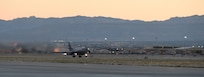 A B-1B Lancer takes off at Nellis Air Force Base, Nev., June 13, 2017. The B-1 is a test jet assigned to the 337th Test and Evaluation Squadron, here, and is conducting missions while testing the new software for Sustainment Block 17.