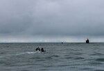 USS San Juan (SSN 751) conducts a brief stop for supplies and personnel off the coast of Iceland, supported by Icelandic Coast Guard ICVG Þór, April 26, 2023.