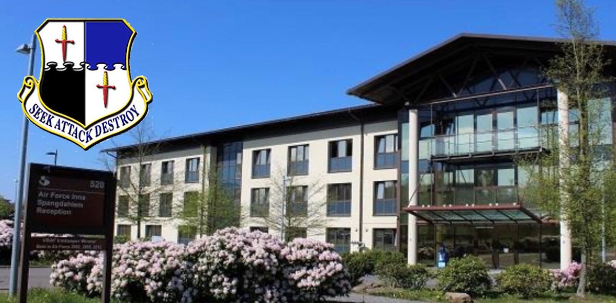 Photo of Spangdahlem lodging with wing shield