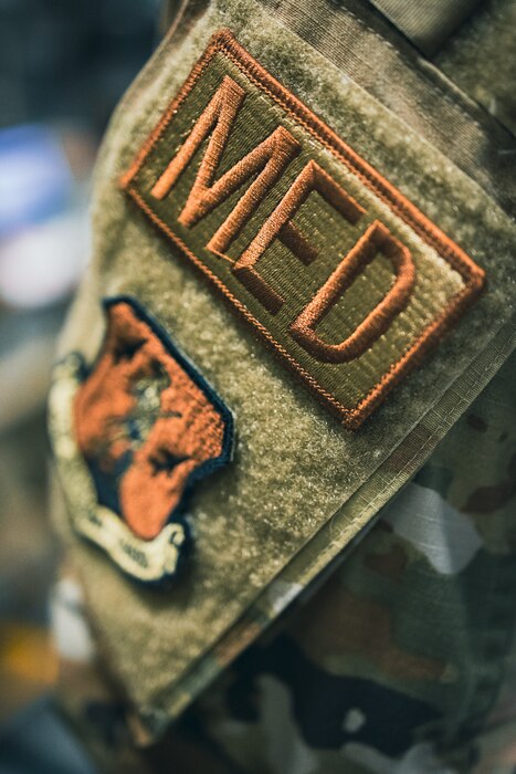 A Sailor receives an oral exam from Captain Katelyn Allen and her dental team. The team is from the 101st Air Refueling Wing and traveled to the destroyer located at Bath Iron Works on April 20, 2023 to assist in prepping the crew for the ships maiden voyage.