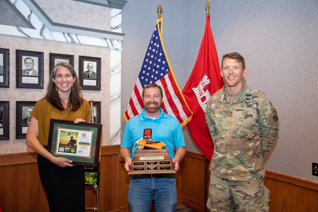 The U.S. Army Corps of Engineers (USACE) Vicksburg District’s Regulatory Division recognized environmental specialist Andy Sanderson as the 2023 Larry N. Harper Regulator of the Year at an awards luncheon at district headquarters.