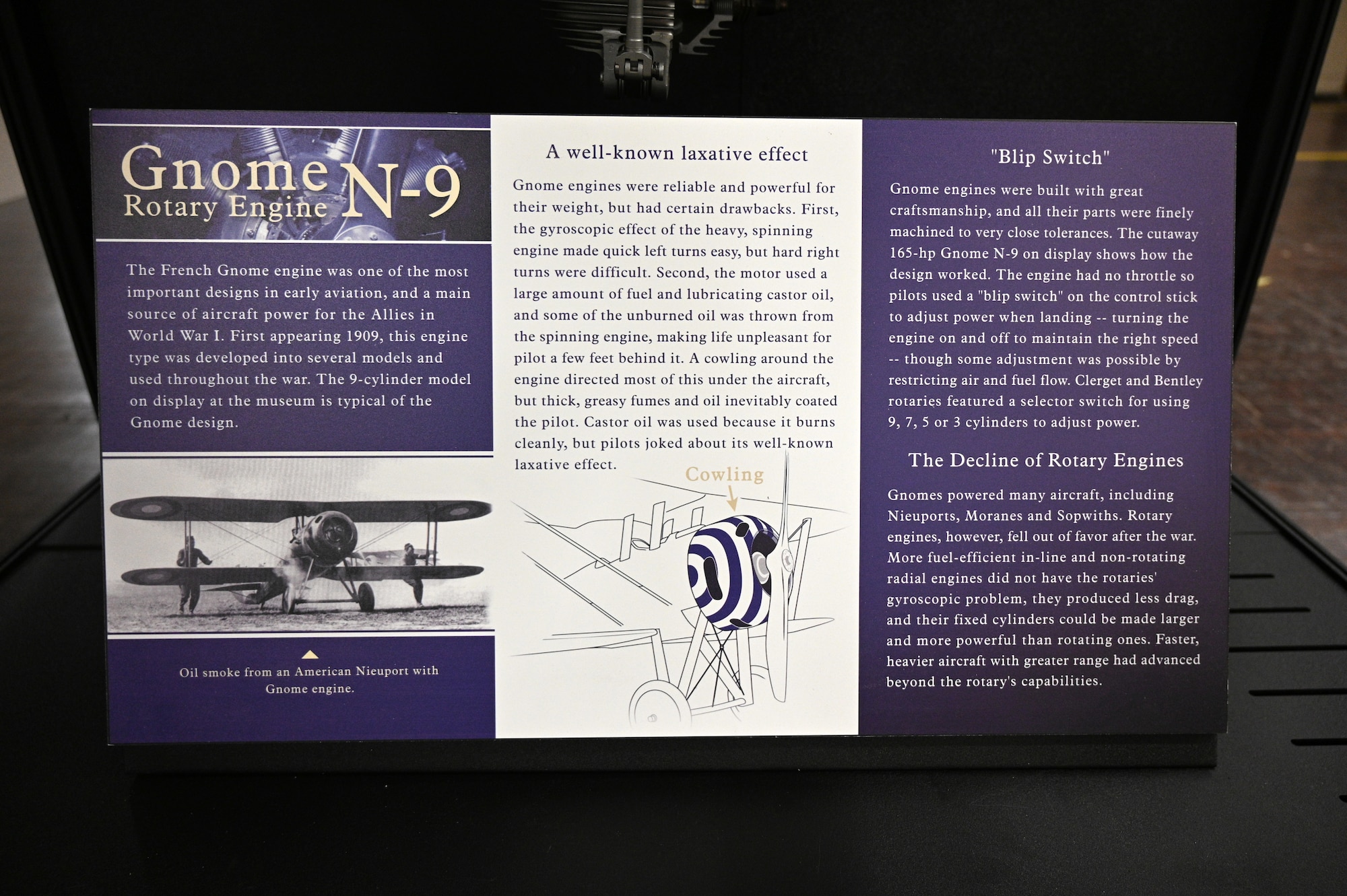 Gnome N-9 rotary engine