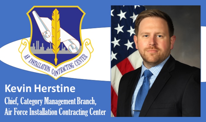 graphic with photo of Herstine and AFICC shield