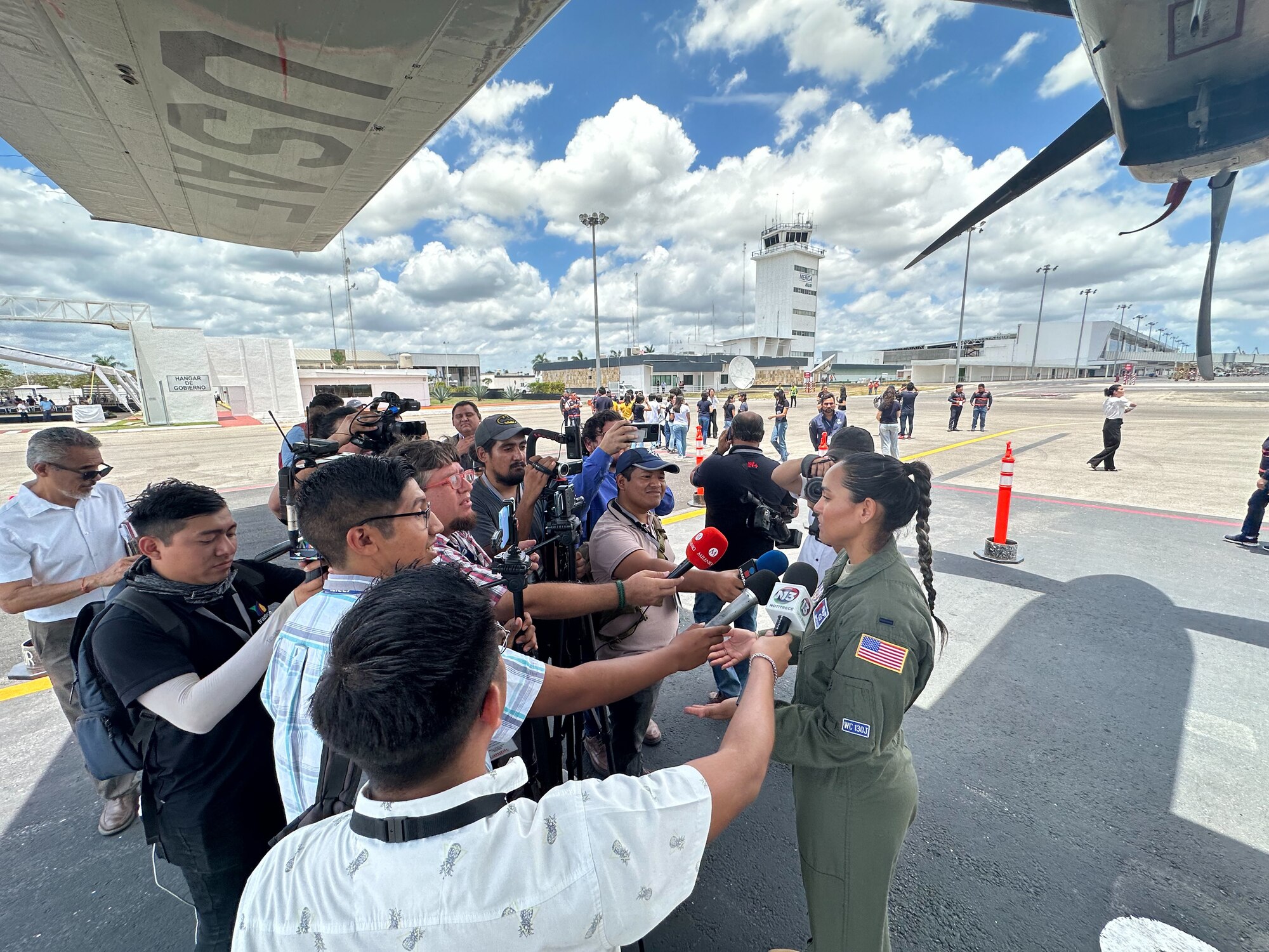 The 403rd Wing’s 53rd Weather Reconnaissance Squadron recently completed the Caribbean Hurricane Awareness Tour, in which the public had the opportunity to learn about the aerial weather reconnaissance mission and the importance of being prepared for the upcoming hurricane season. This year the Hurricane Hunters were able to showcase their Reserve Citizen Airmen crew and the WC-130J Super Hercules aircraft. The tour stops were Mexico, Cayman Islands, Dominican Republic, Turks and Caicos Islands, and Puerto Rico. (U.S. Air Force photo by 1st Lt. Christopher Carranza)